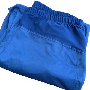 Cherokee Workwear Maternity Scrub Pants Navy Blue Petite Large WW155P NWT